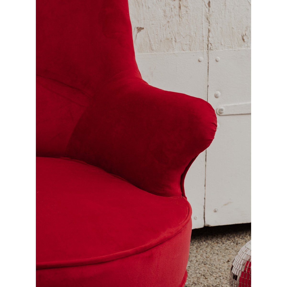 Fauteuil en velours rouge Ernest N°994 - Bon état rouge, DEBONGOUT