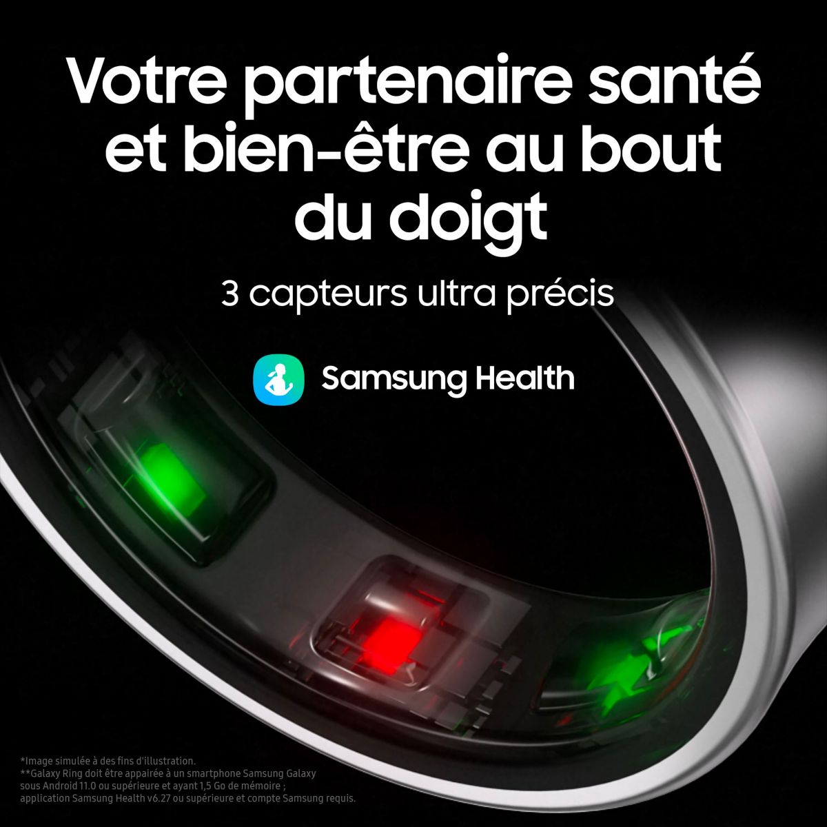 Bague connectée Ring taille 5 Or or, SAMSUNG