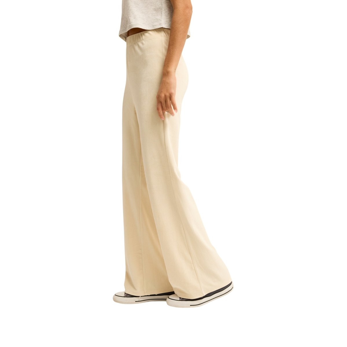 Pantalon en velours côtelé KEEP IT SUNNY blanc white cap, BILLABONG