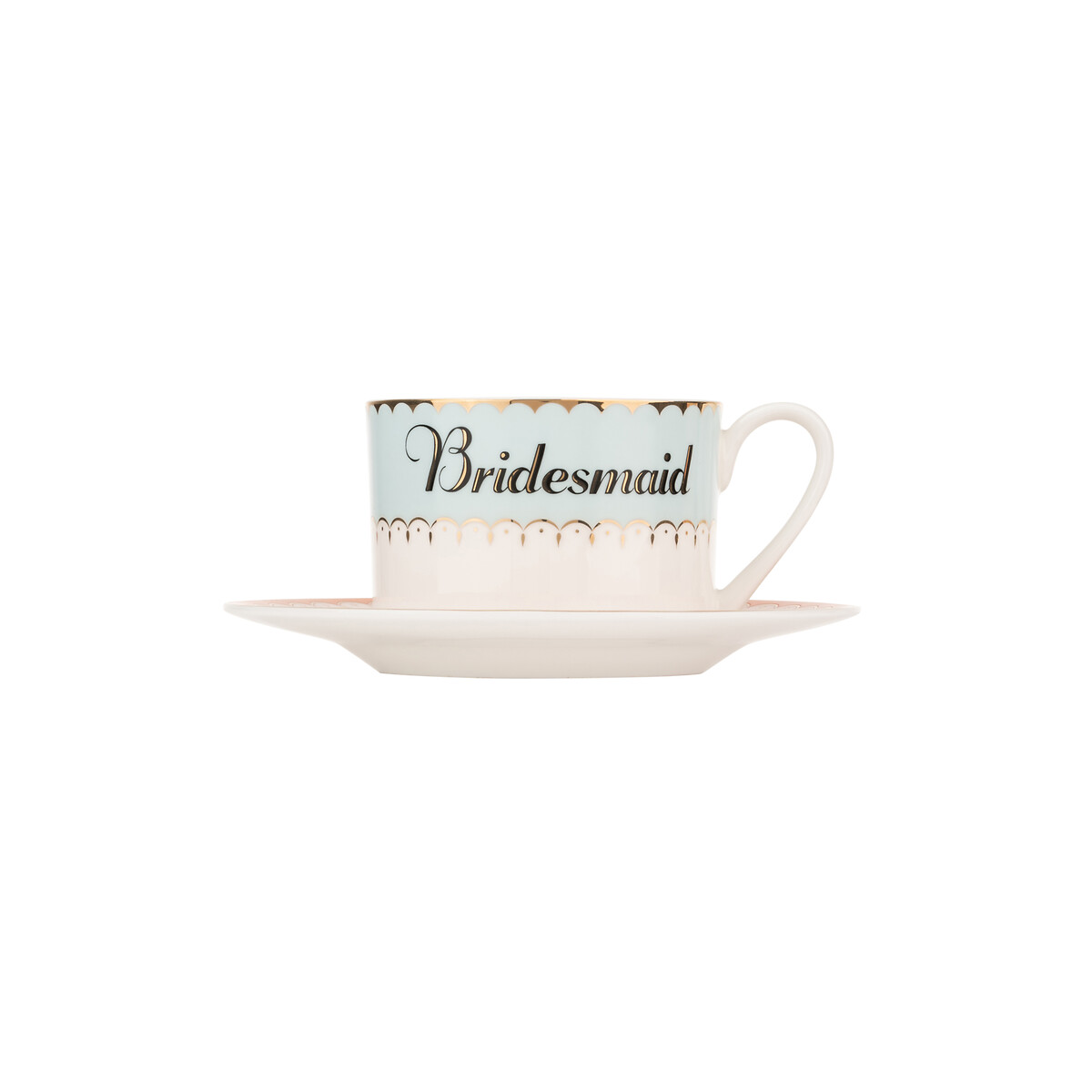 "Bridesmaid" Teacup & Saucer Set multi-coloured, YVONNE ELLEN
