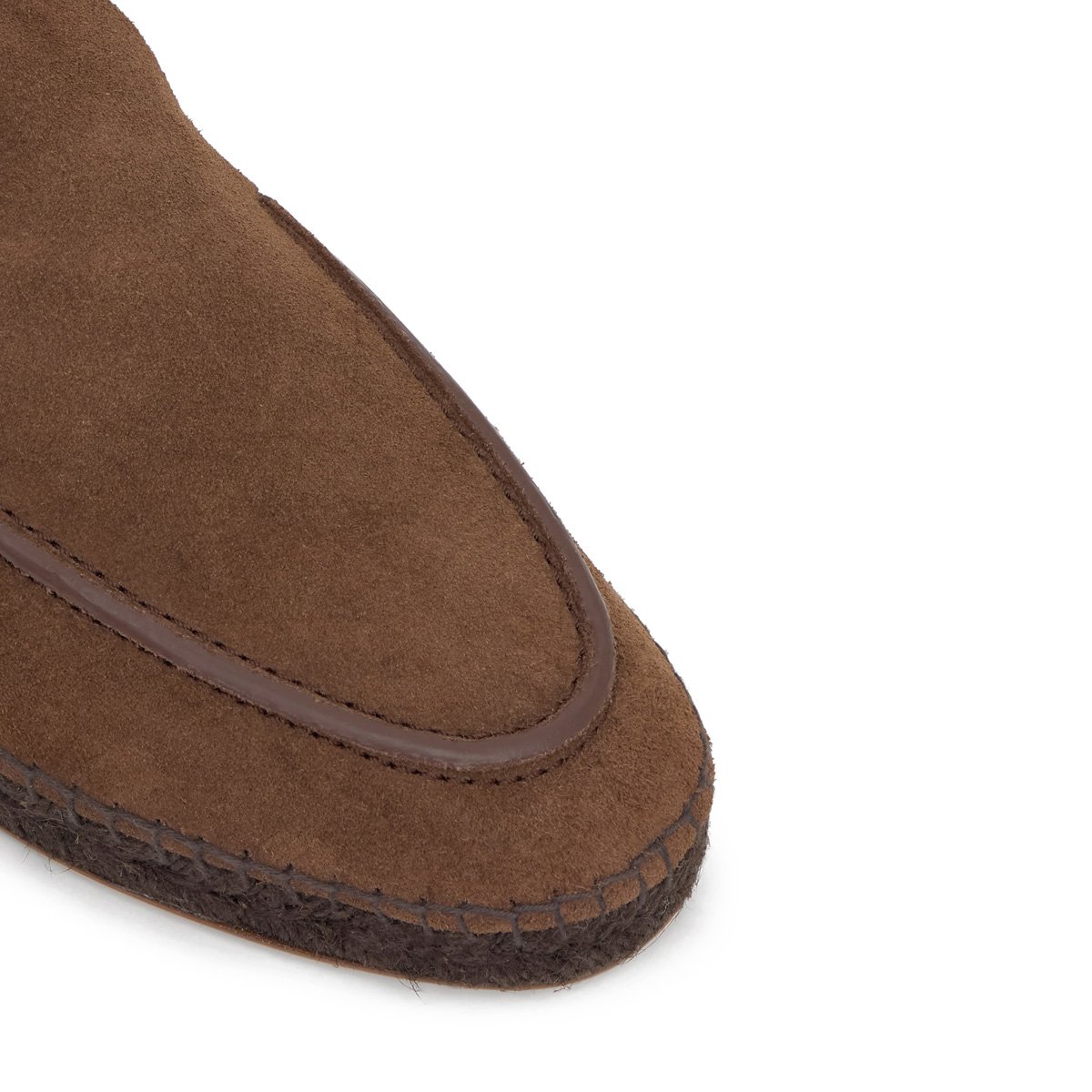 Espadrille mocassin en cuir NEALS PLATFORM choco, CASTANER