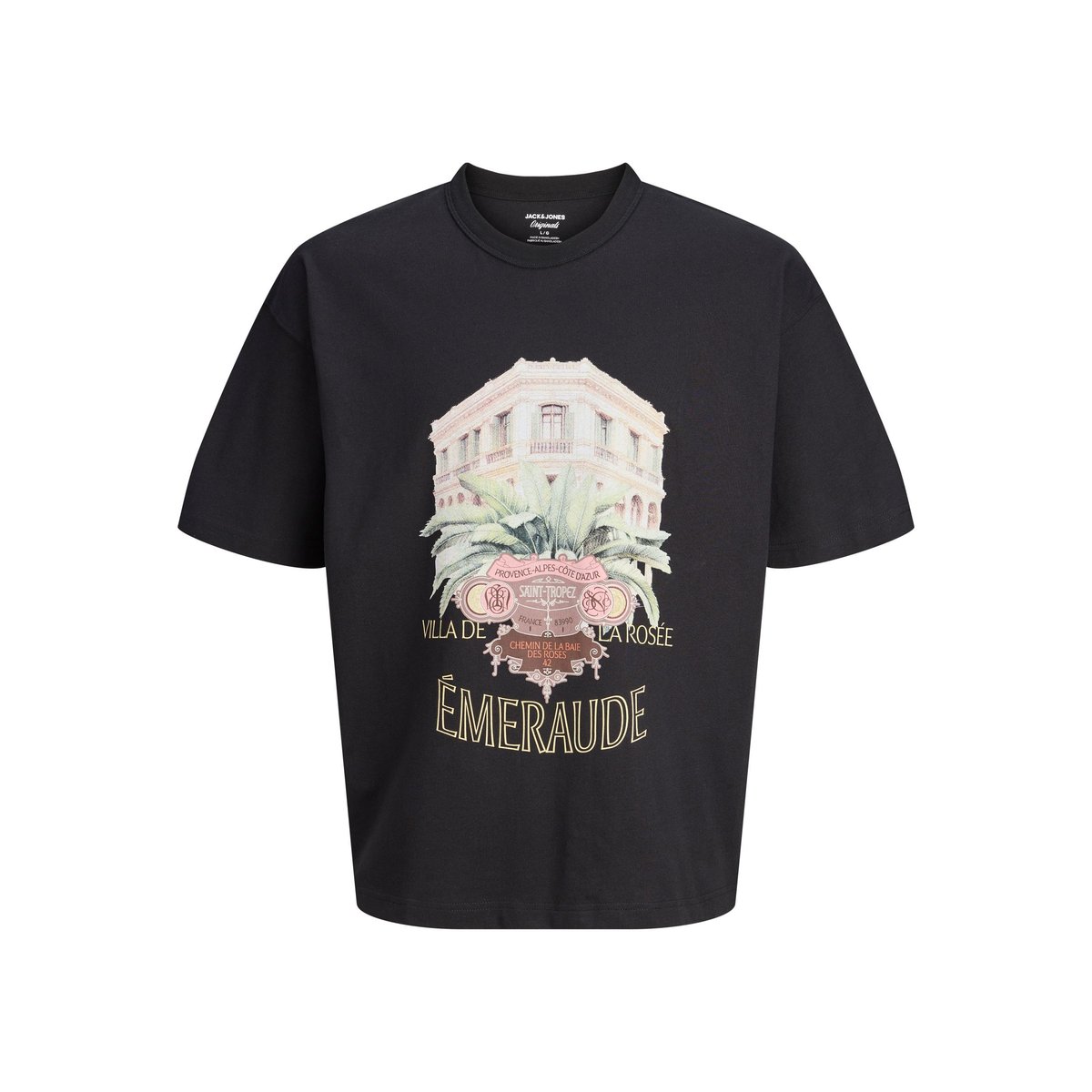 T-Shirt black 1, JACK & JONES