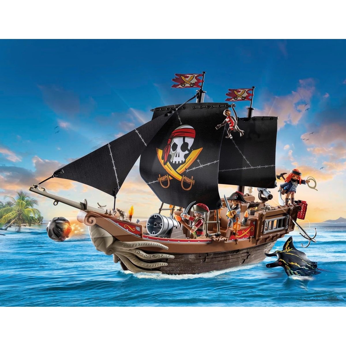Bateau pirates multicolore, PLAYMOBIL
