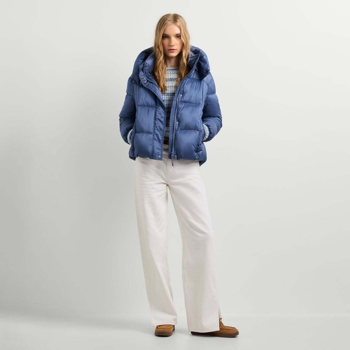 Doudoune Matelassée Imperméable bleu acier, PEPE JEANS