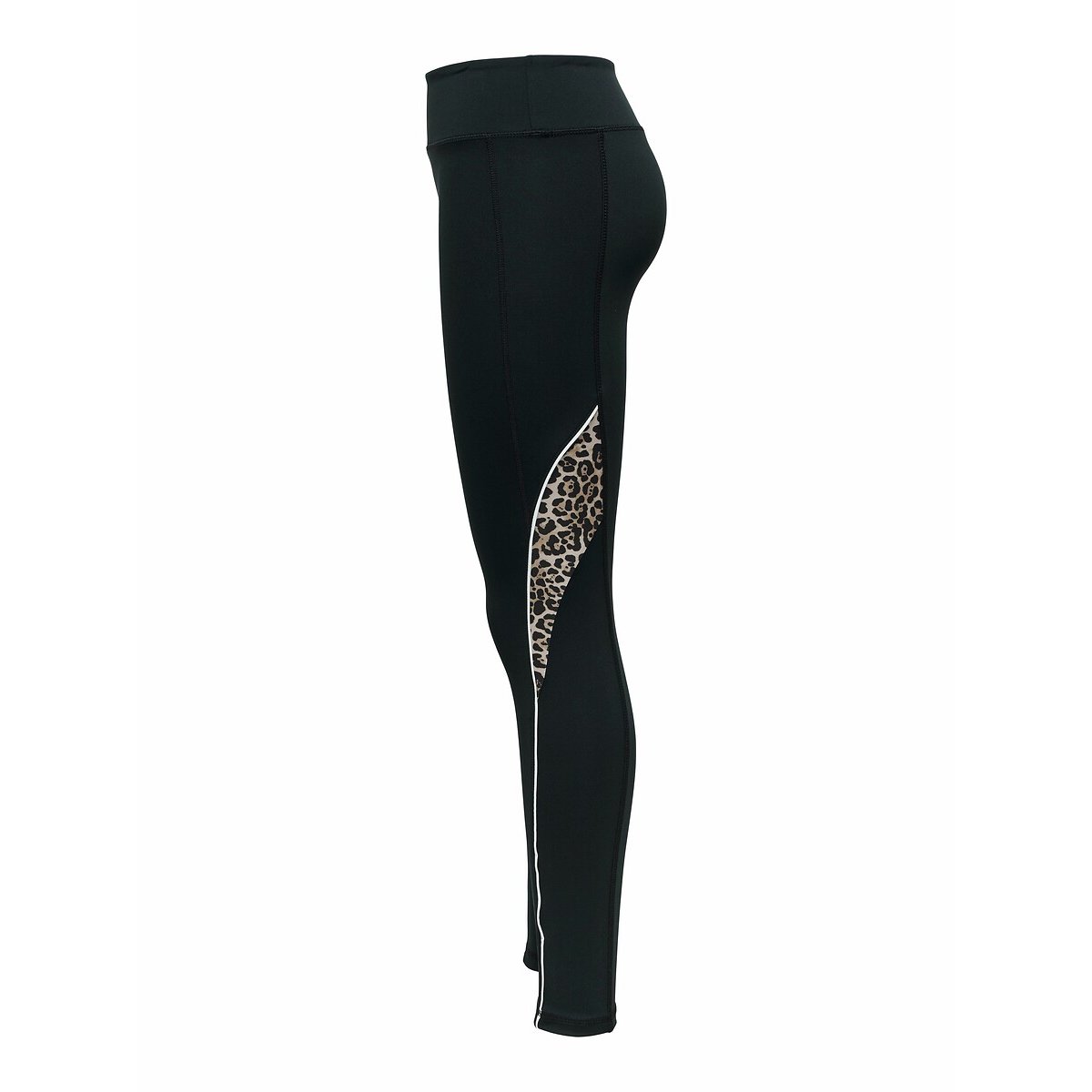 Legging de sport Mila détail imprimé léopard noir/léopard, ONLY PLAY