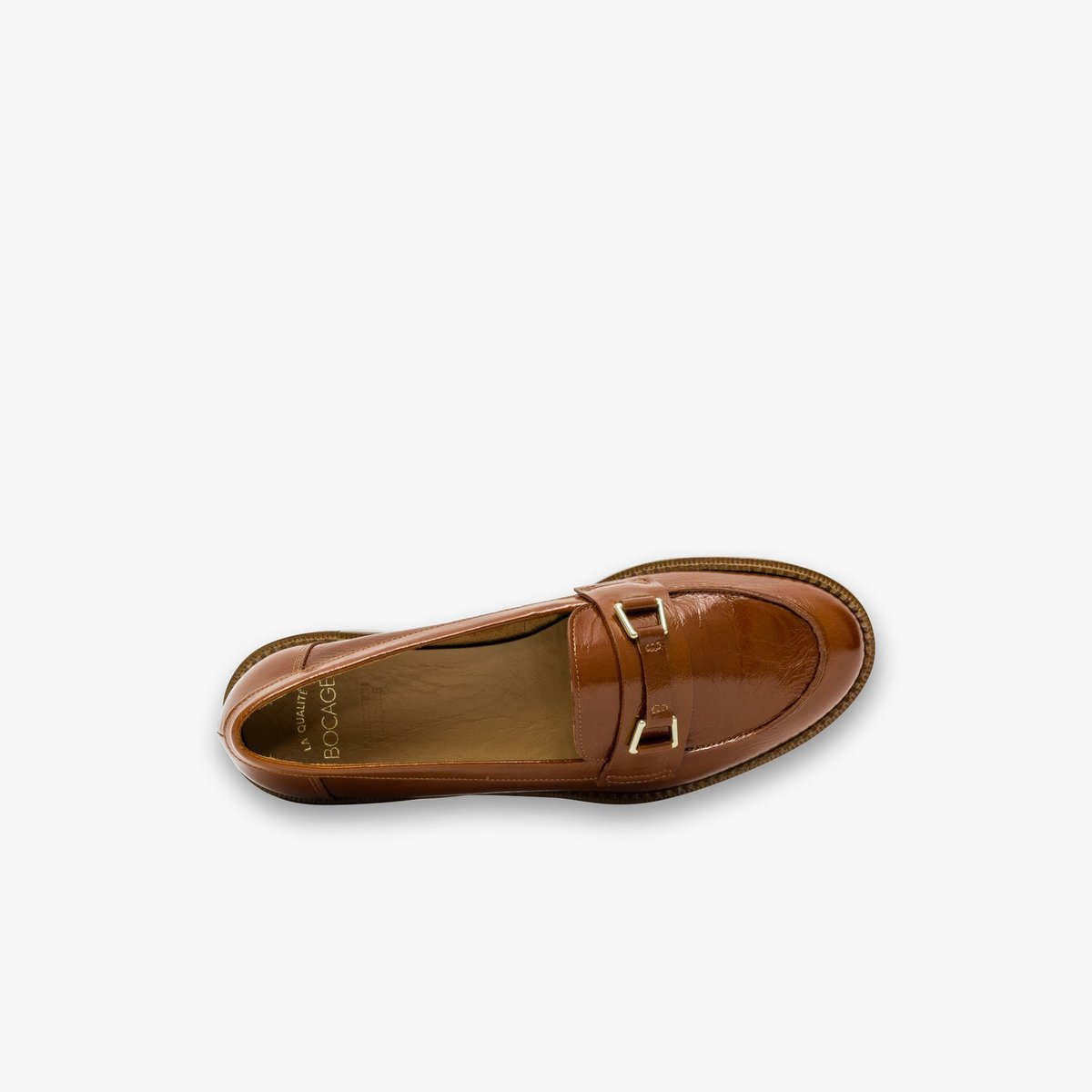 Mocassin en cuir ALANNA camel, BOCAGE