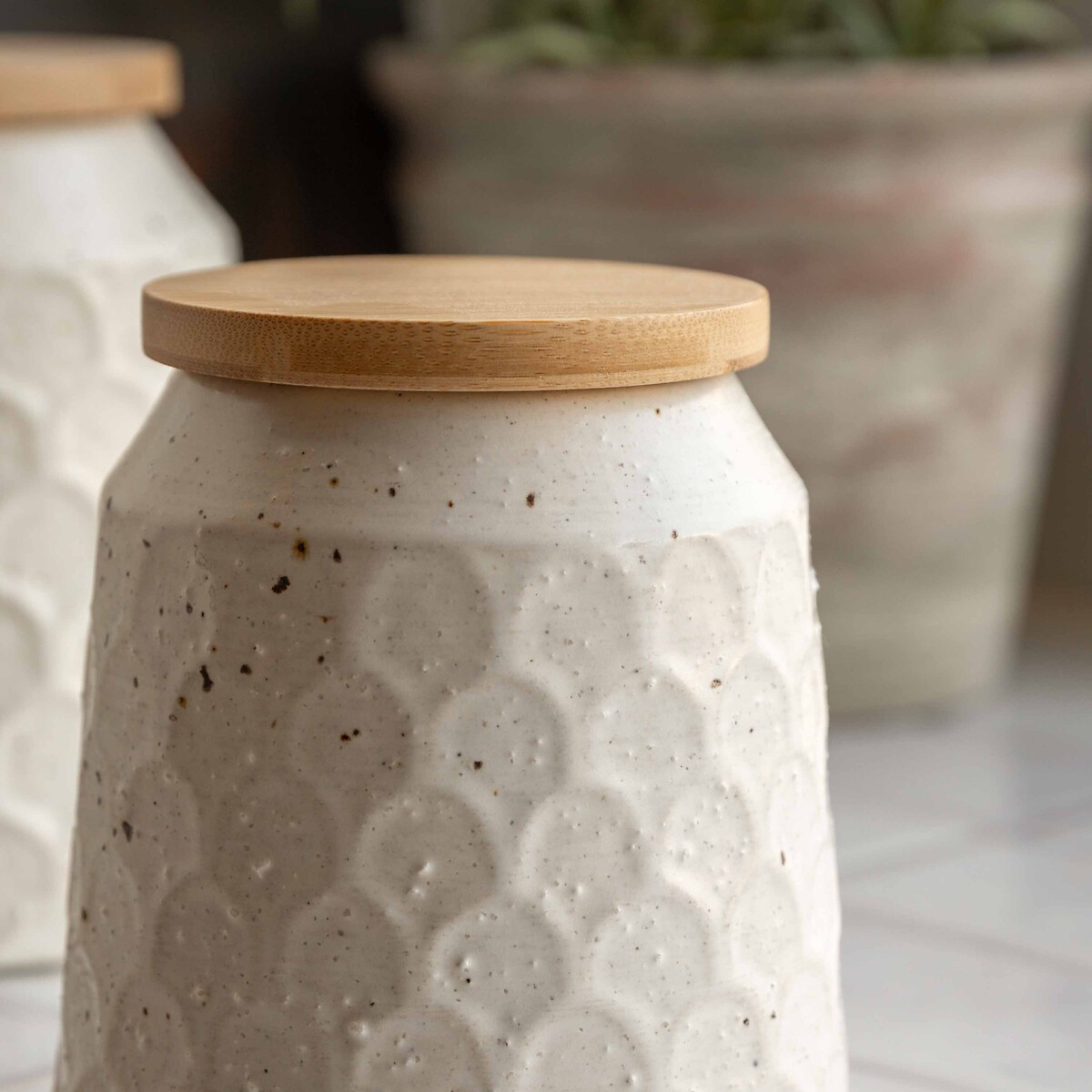 13cm Ceramic Storage Jar in Natural natural, ÉDITÉ