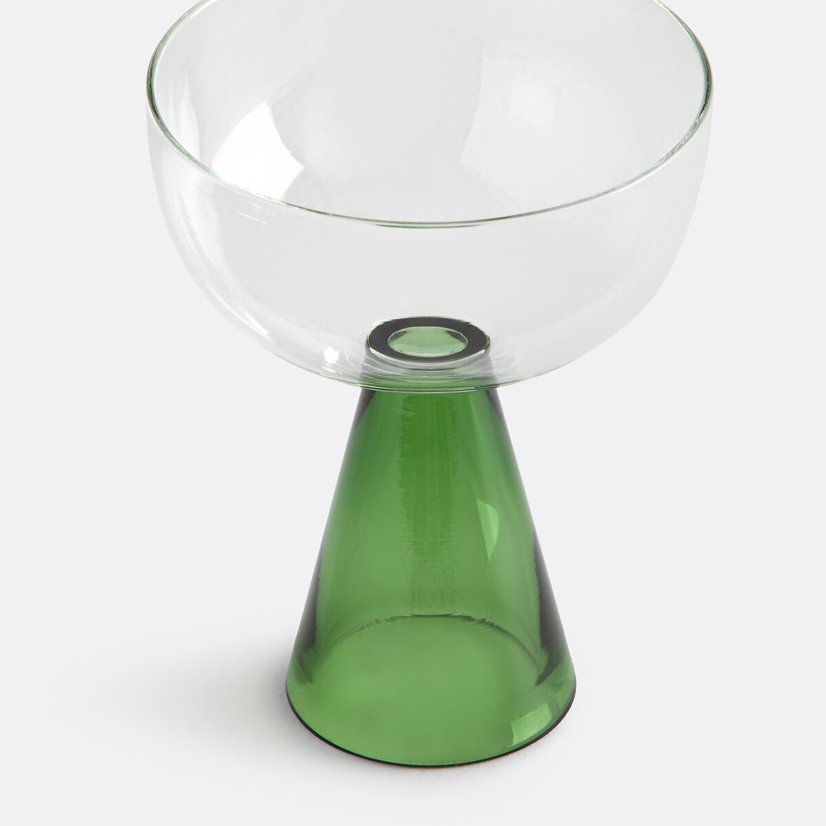 Lot 4 coupes en verre borosilicate, Tolla vert, LA REDOUTE INTERIEURS