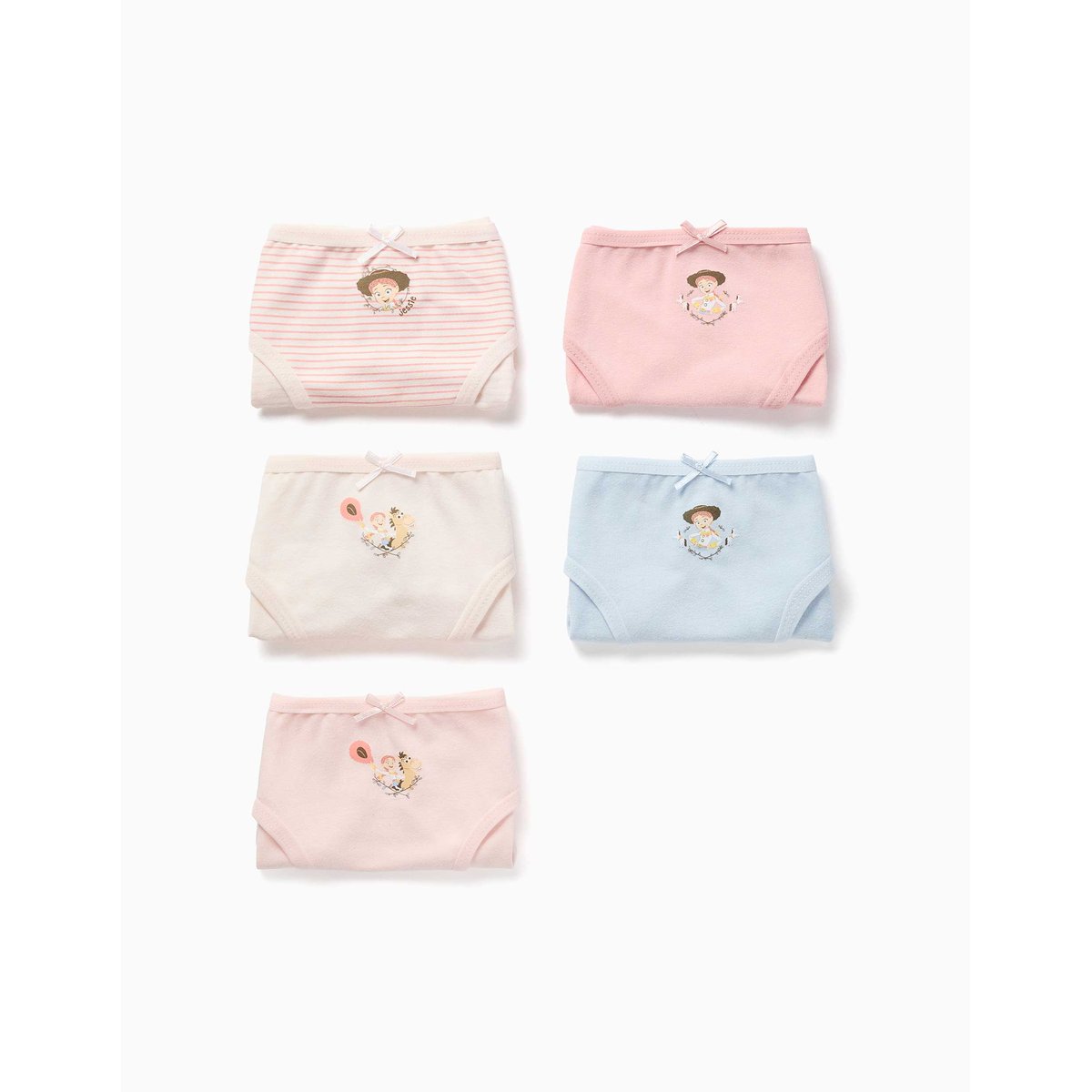 Lot de 5 culottes en coton avec imprimés Jessie multicolore, ZIPPY