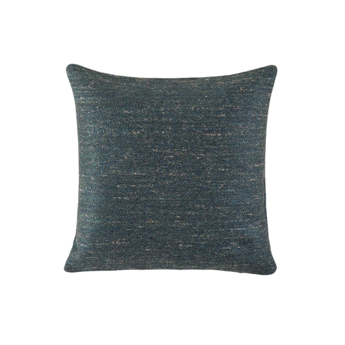 Housse De Coussin en Jacquard texturé ORSSO pétrole chiné, MADURA