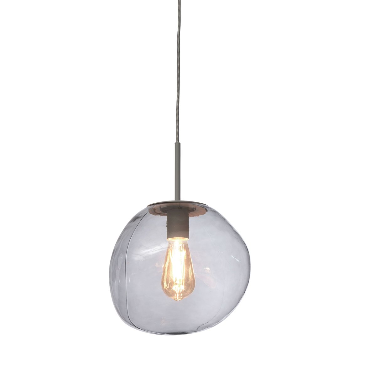 Lampe Suspendue Verre HELSINKI gris clair, IT'S ABOUT ROMI
