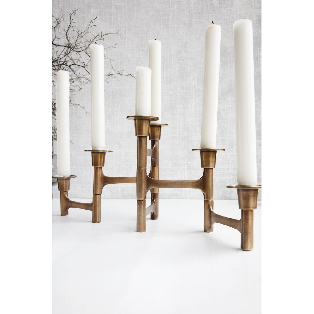 Bougeoir Articulé Move Laiton 6 Bougies laiton, HOUSE DOCTOR