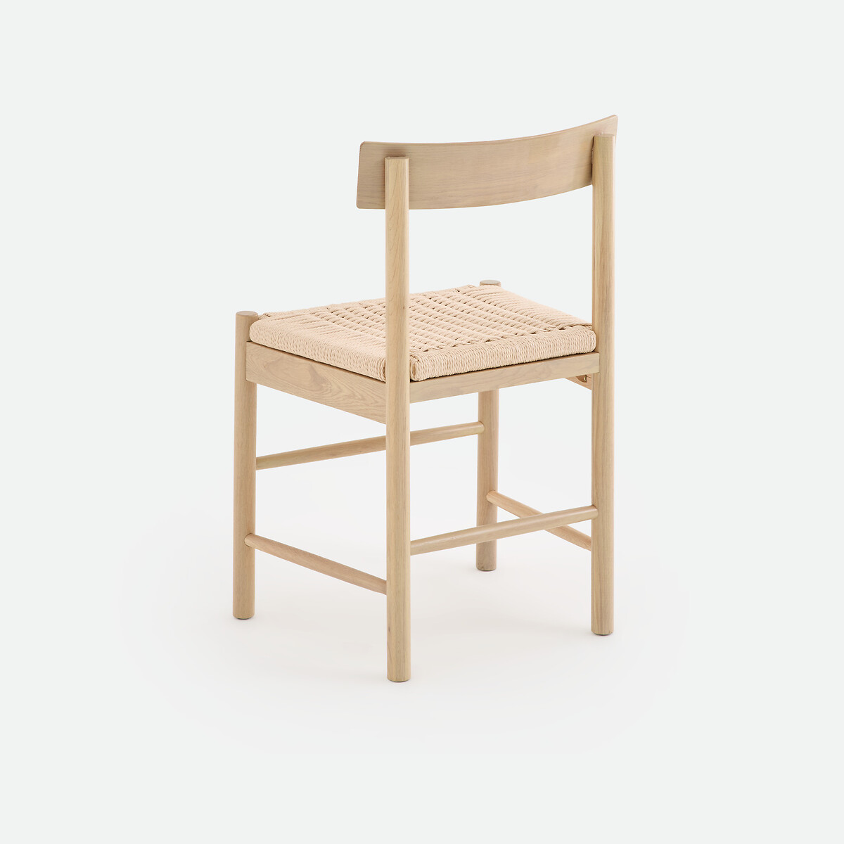 Chaise en chêne massif effet bois blanchi, assise en corde, TAGA naturel, LA REDOUTE INTERIEURS