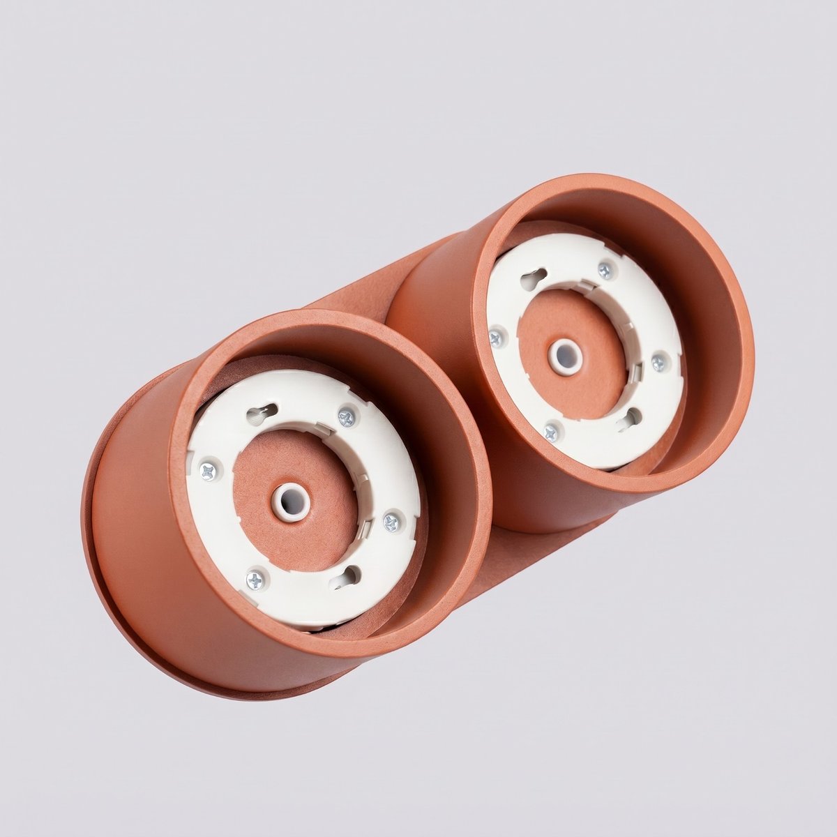 Plafonnier Aluminium Ocre Rouge Gx53 2 MODO ocre rouge, EDEN