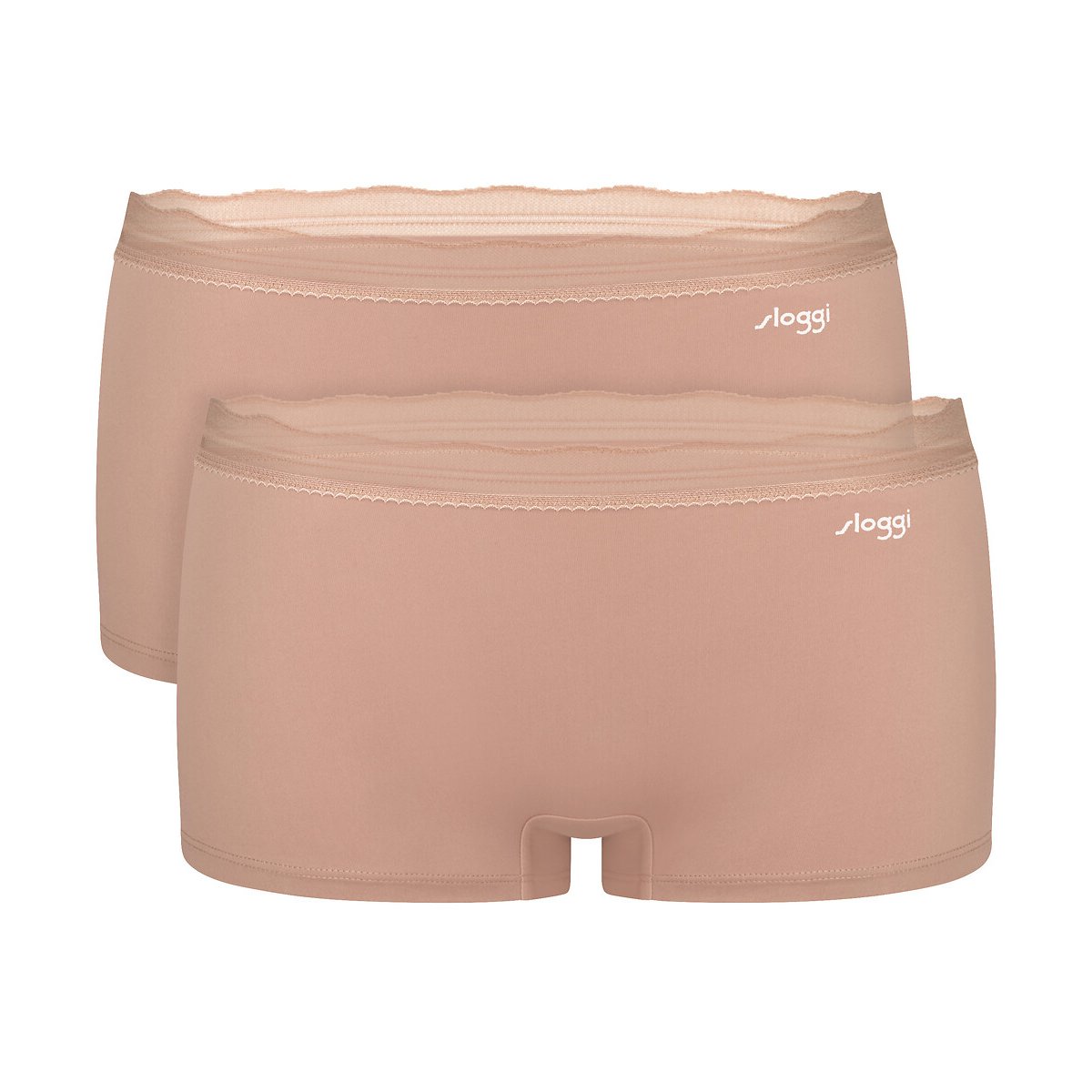 Lot de 2 boxers GO BLUSH marron beige, SLOGGI
