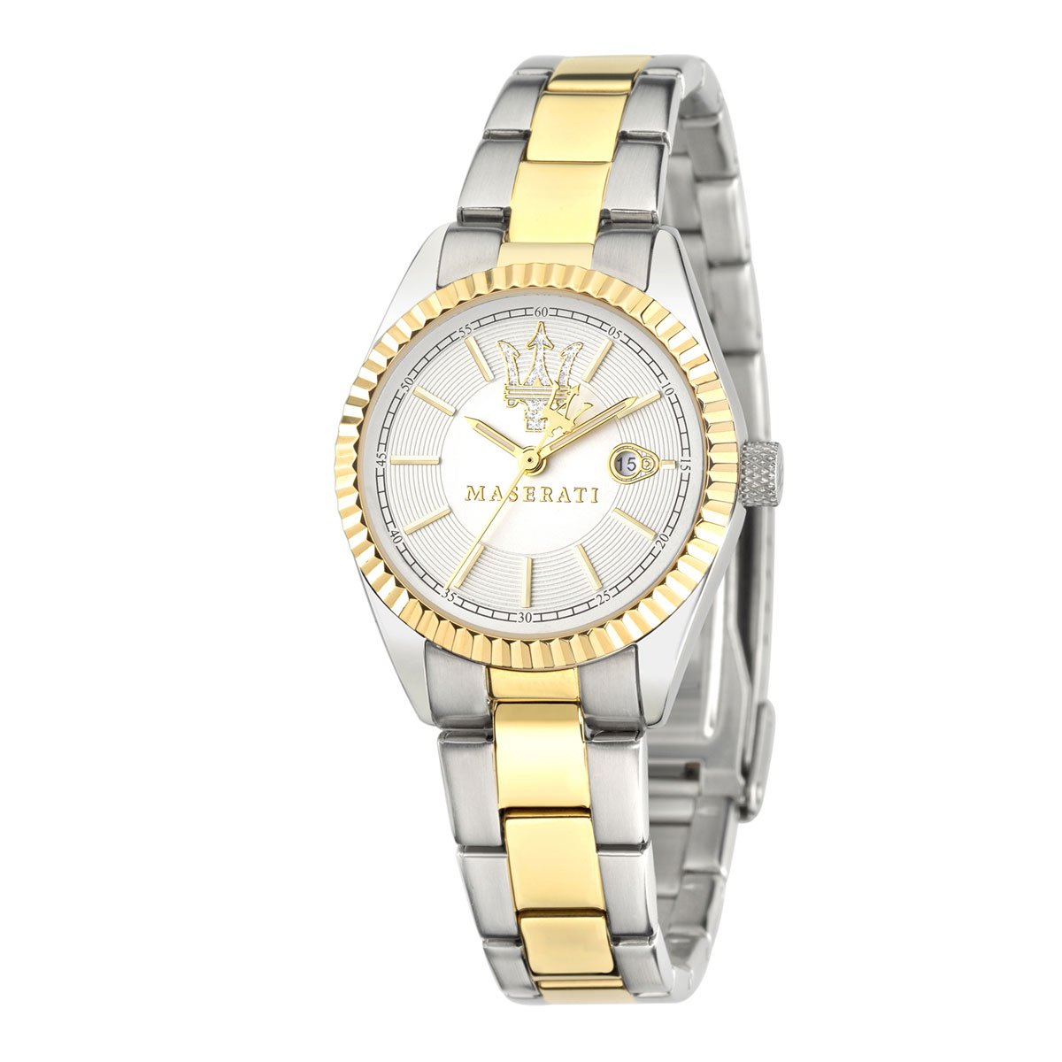 Montre Analogique  COMPETIZIONE doré blanc doré, MASERATI
