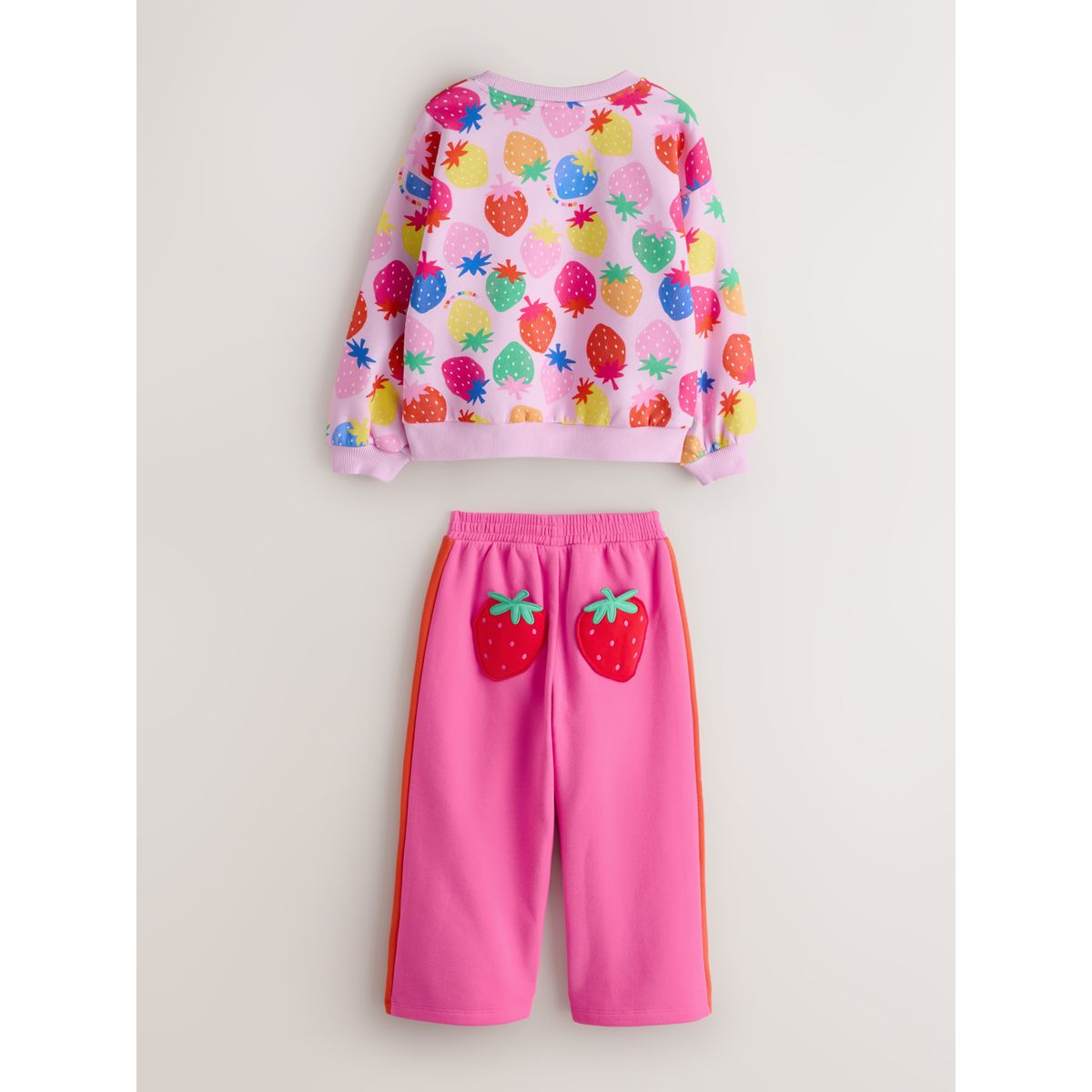 Ensemble pull et jogging, 2 pièces fraise arc-en-ciel, NEXT