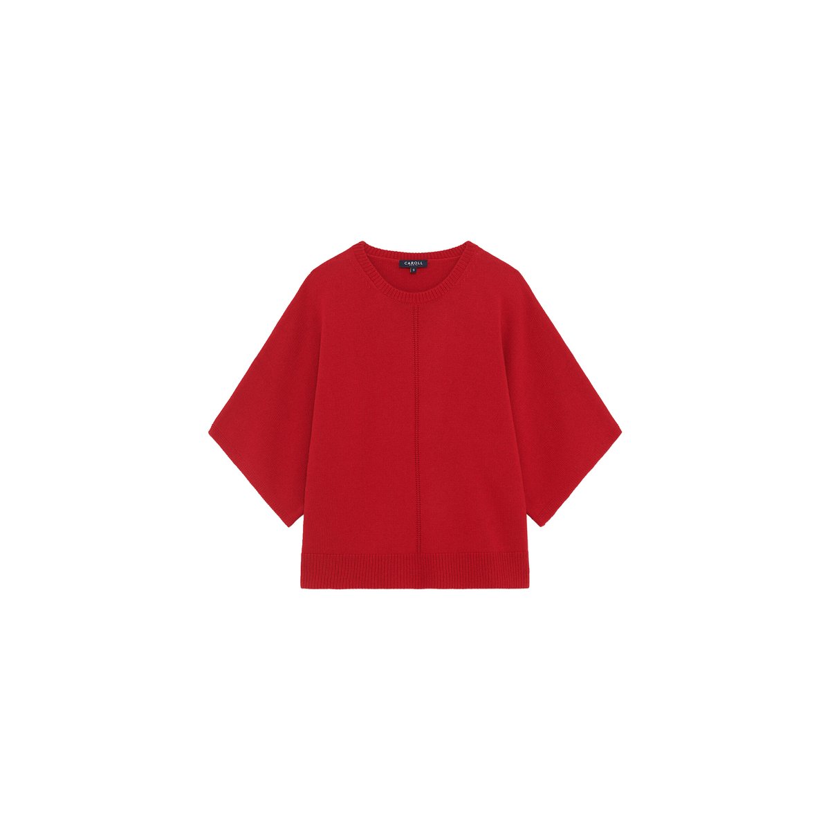 Pull ample col rond MCARMEN rouge, CAROLL