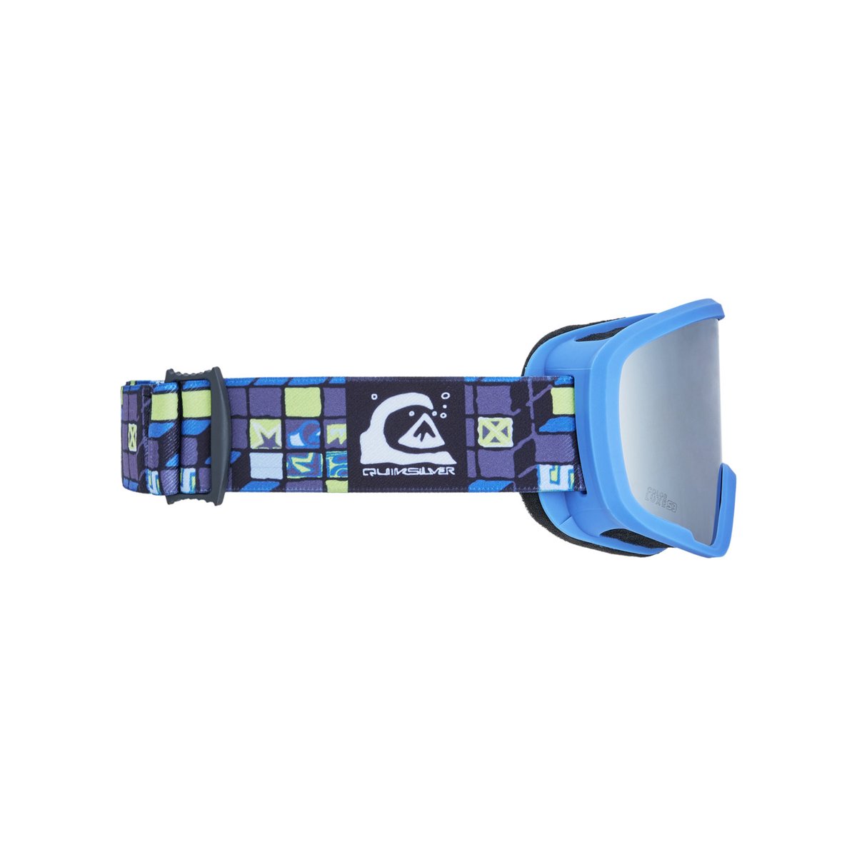 Masque de ski/snowboard SHREDDER jaune 3d check/clux ml silver s3, QUIKSILVER