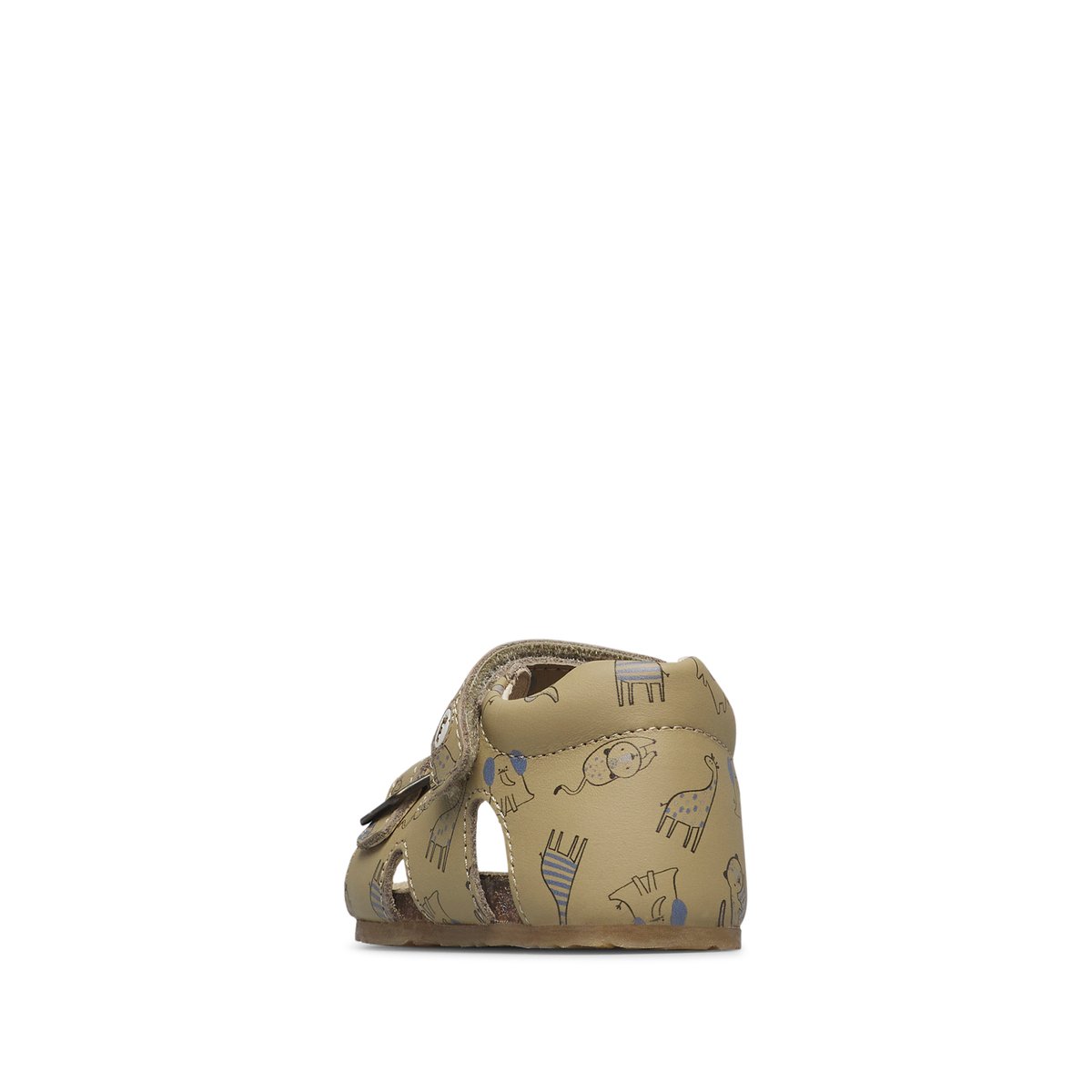 Sandales en cuir BEA gris tourterelle-, FALCOTTO