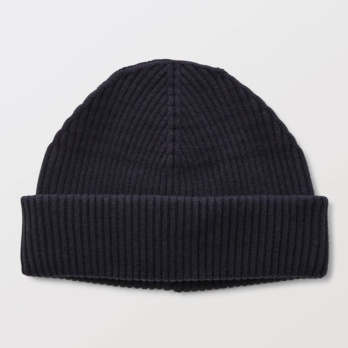 Bonnet côtelé marine, MONOPRIX