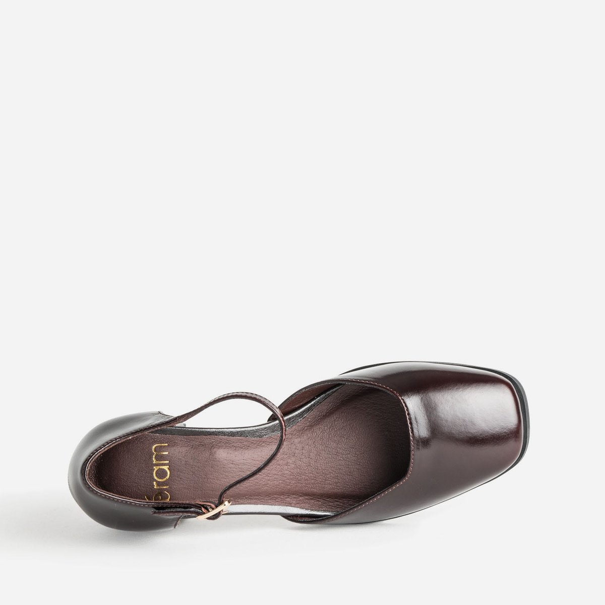 Escarpin en cuir ALEX chocolat, ERAM
