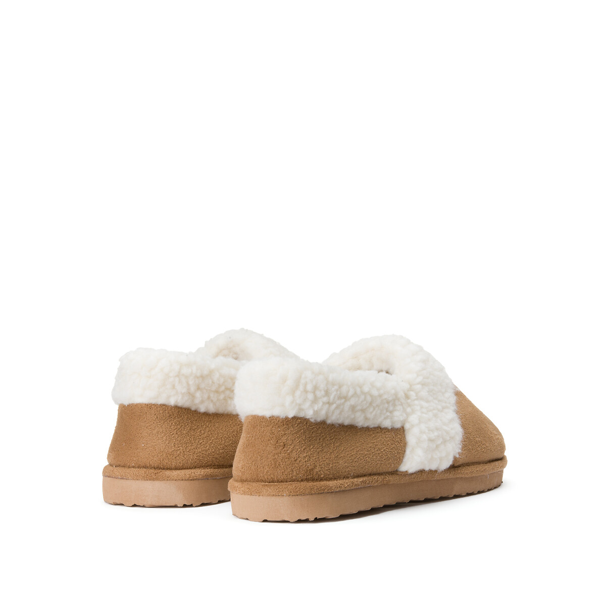 Faux Fur Slippers camel, LA REDOUTE COLLECTIONS