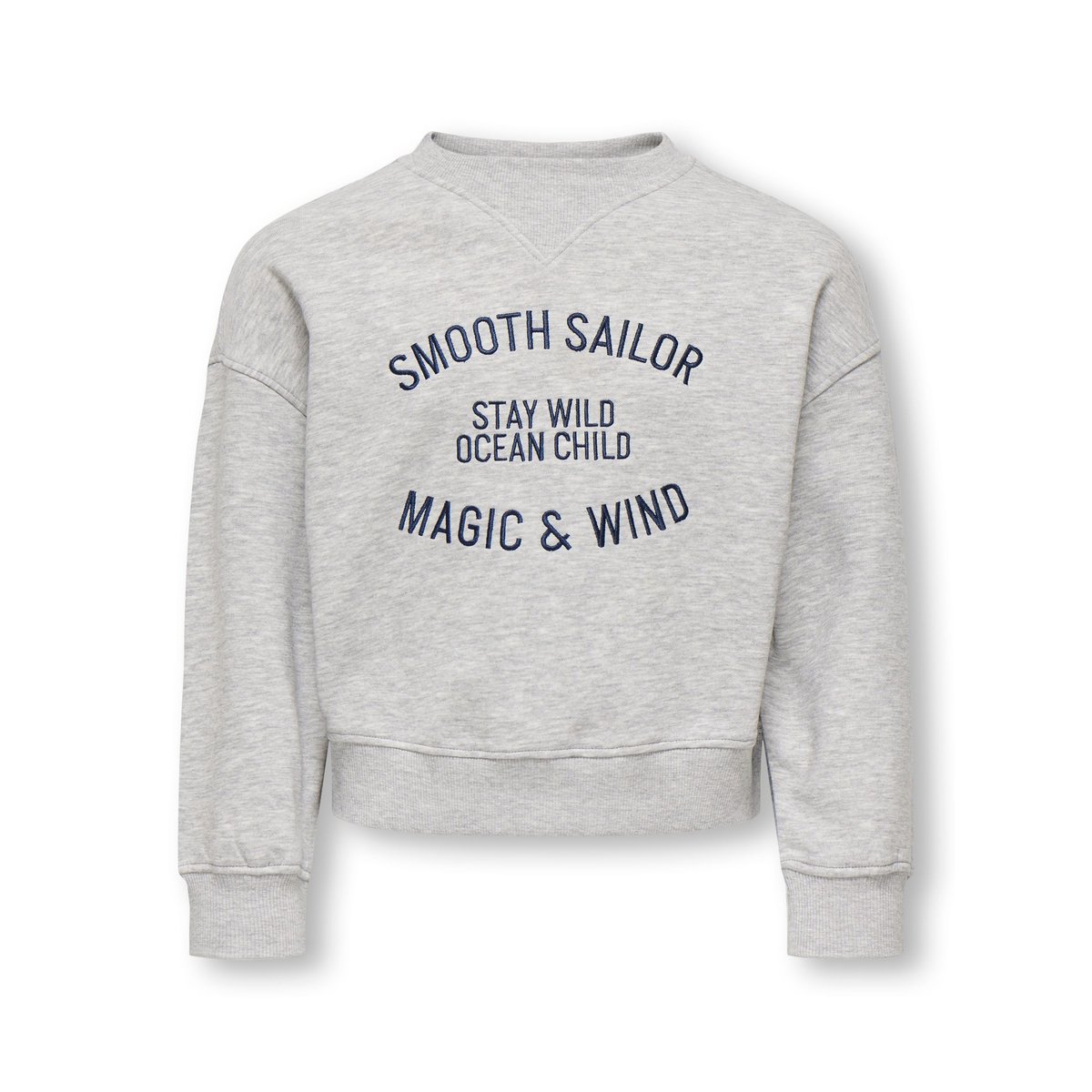 Sweat-Shirt grise - light grey melange, KIDS ONLY