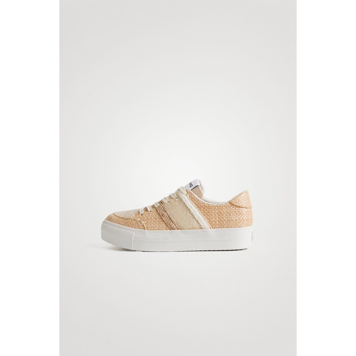 Baskets En Fibres Naturelles blanc, DESIGUAL