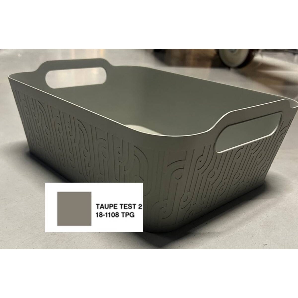 Panier de rangement 12L texturé ARCHE cafe, 5FIVE SIMPLY SMART