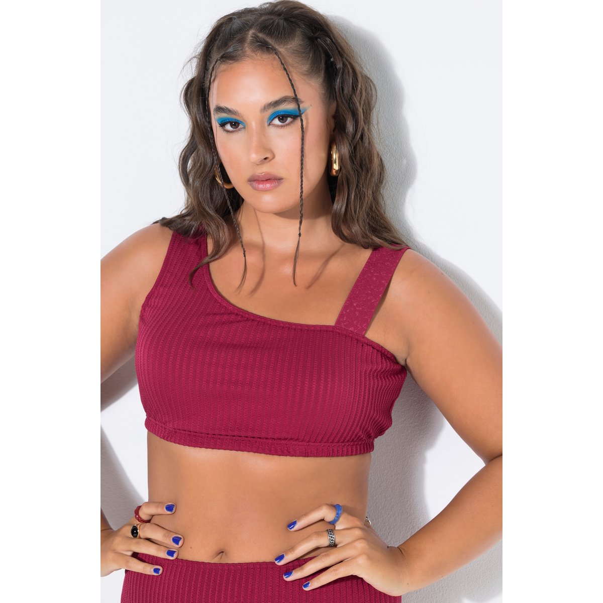 Haut de bikini rouge vin, STUDIO UNTOLD
