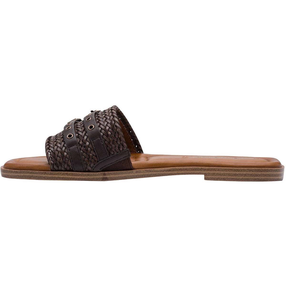 Mules plates marron, TAMARIS