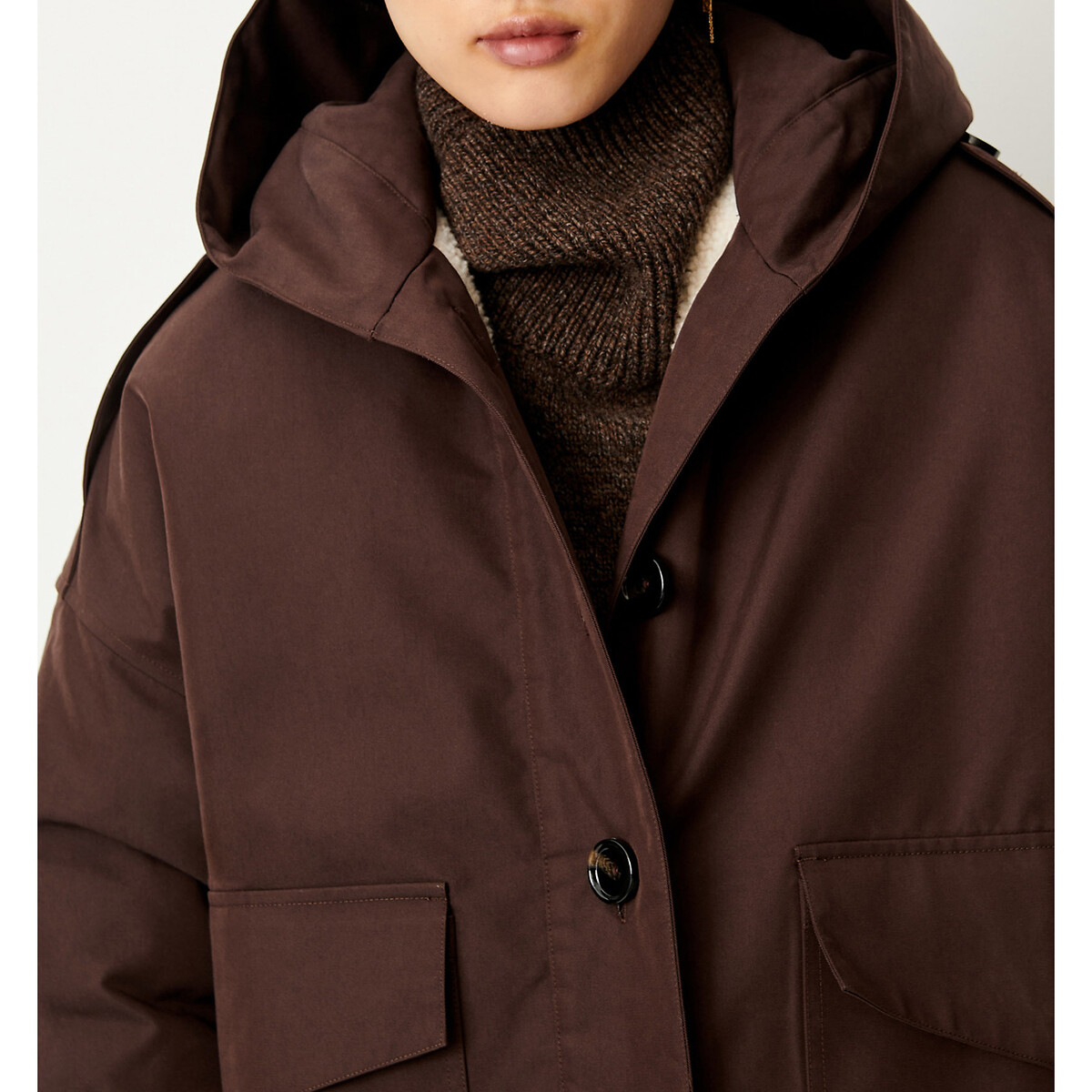 Parka à capuche, ANDY café marron, SESSUN