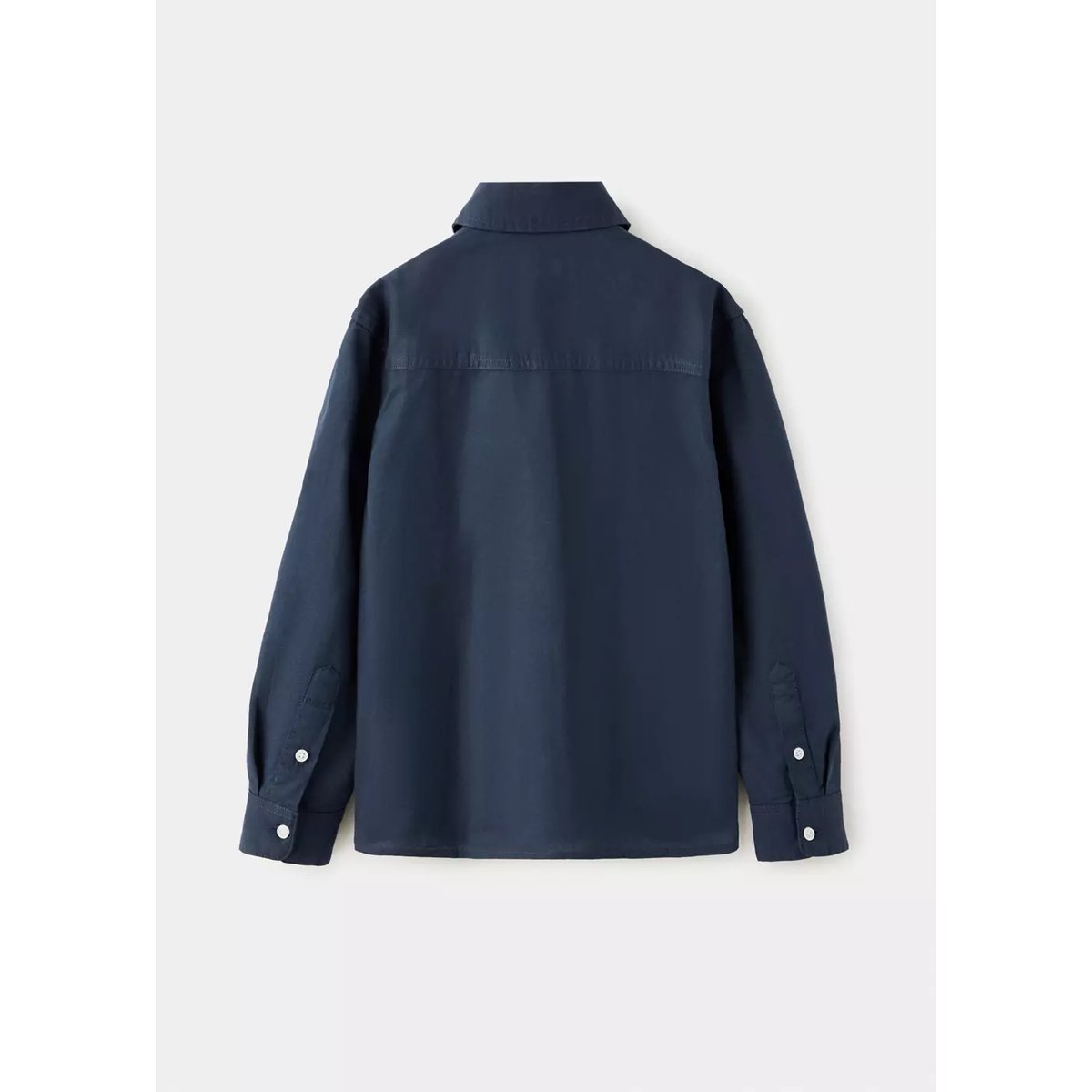 Chemise piqué coton bleu marine, MANGO KIDS