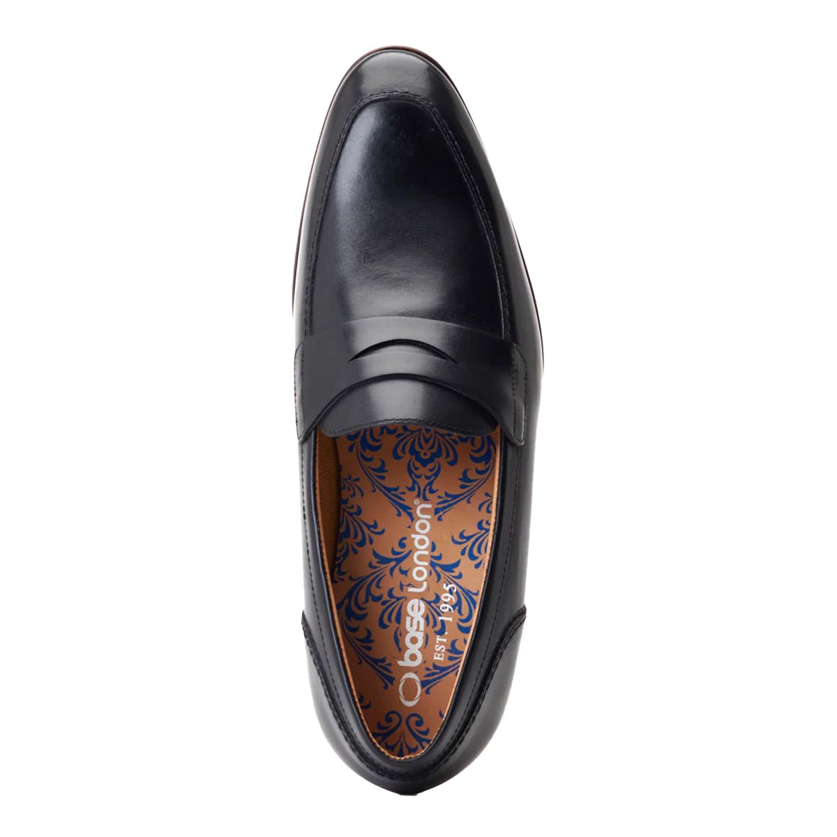 Mocassins Penny BRUNO noir, BASE LONDON