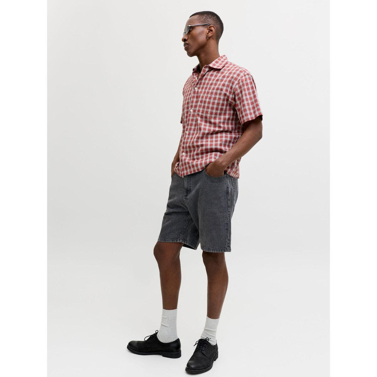 Short Coupe Décontractée black 1, JACK & JONES