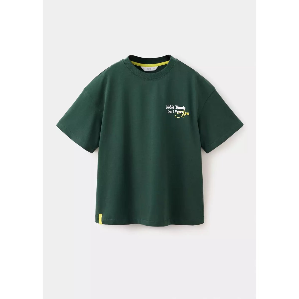 T-shirt oversize imprimé vert foncé, MANGO KIDS
