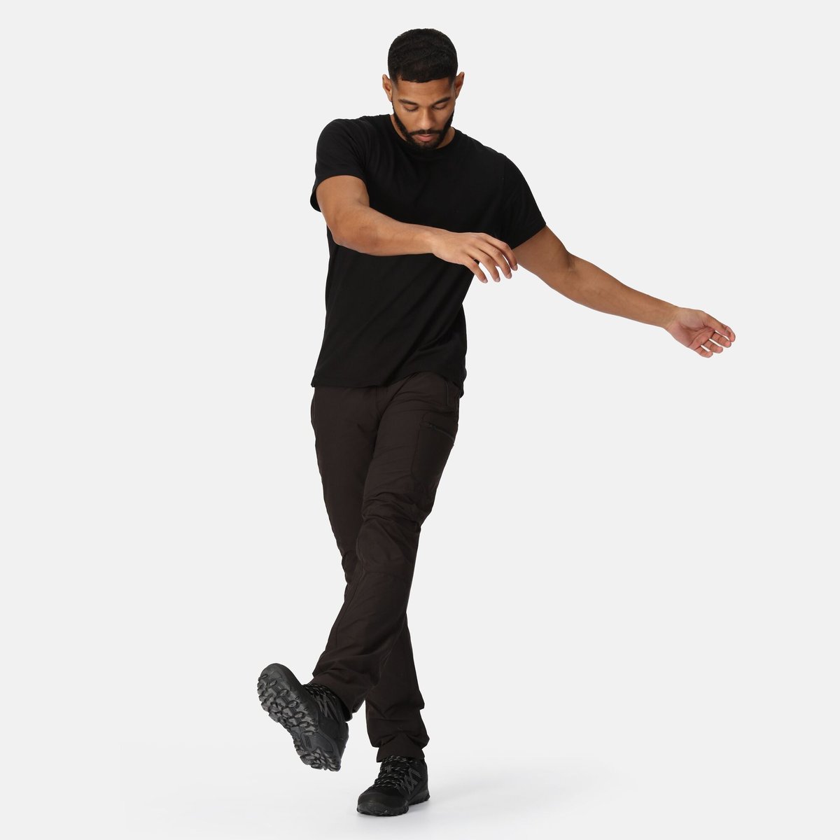 Pantalon de marche HIGHTON black, REGATTA