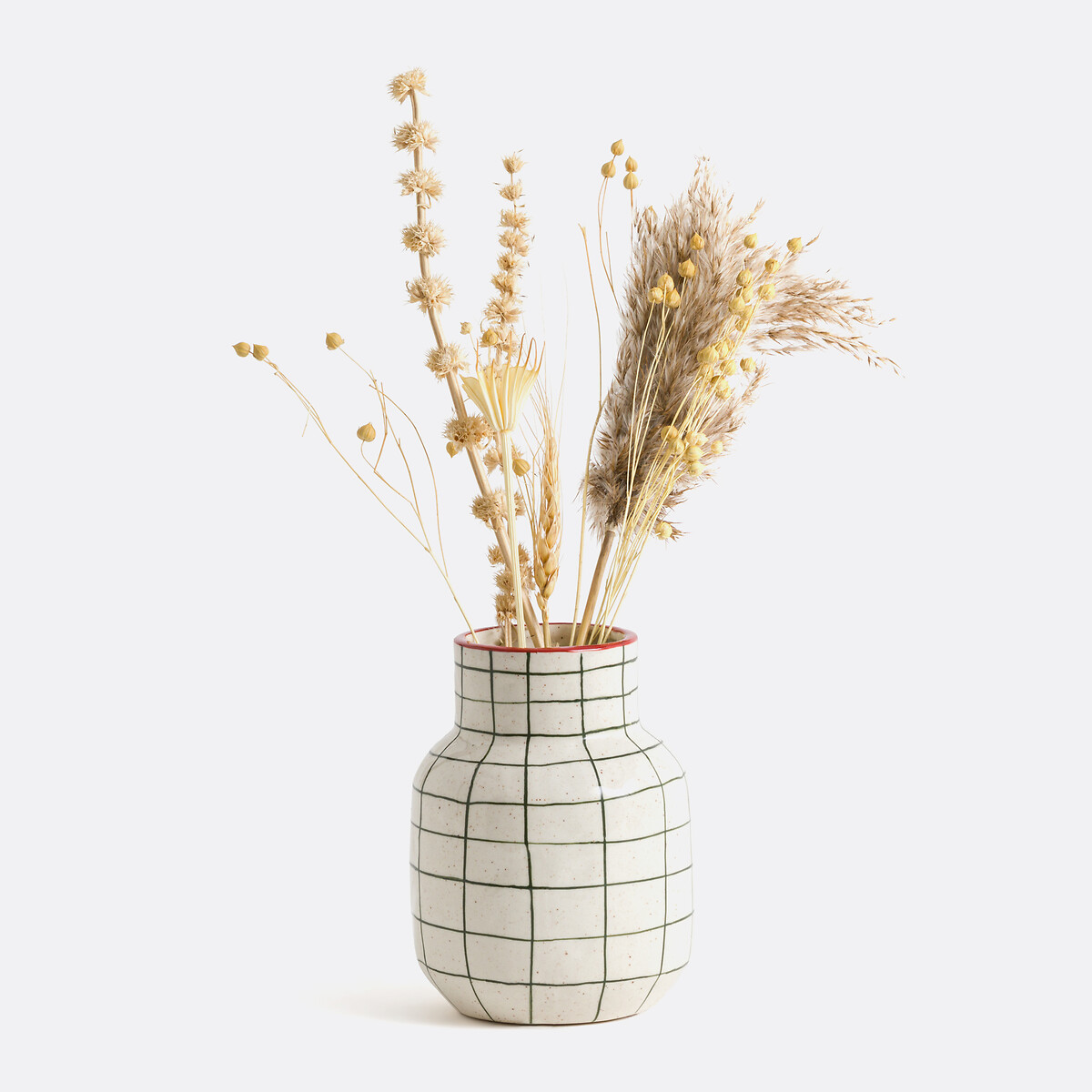 Vase en céramique à carreaux H14,4 cm, Neios multicolore, LA REDOUTE INTERIEURS