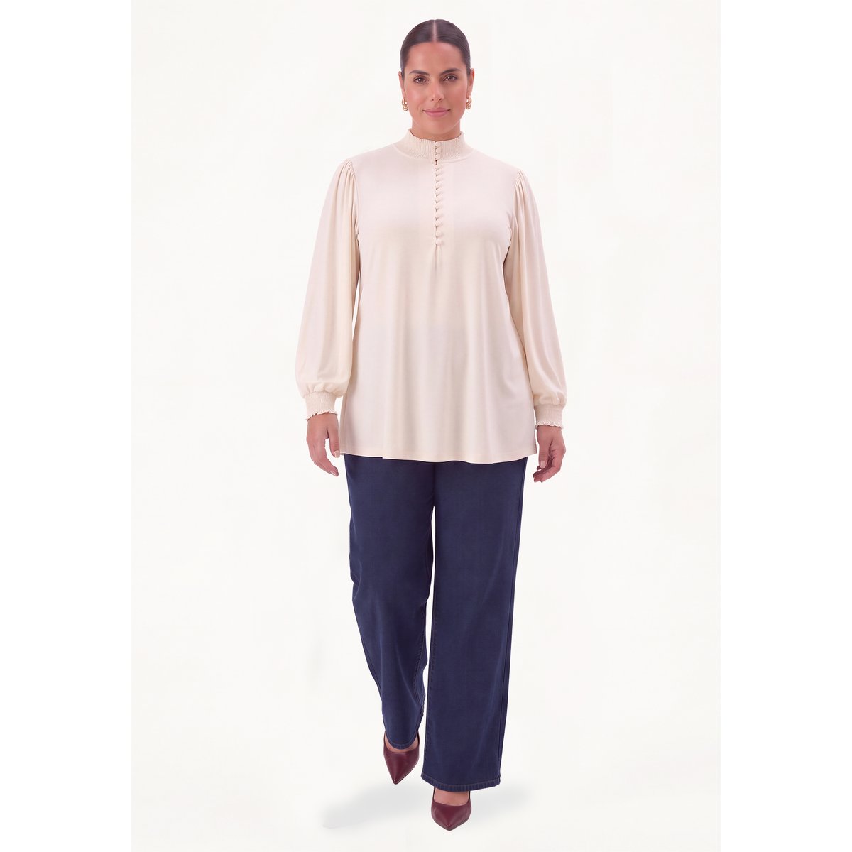 Tunique avec manches longues rose, YOEK