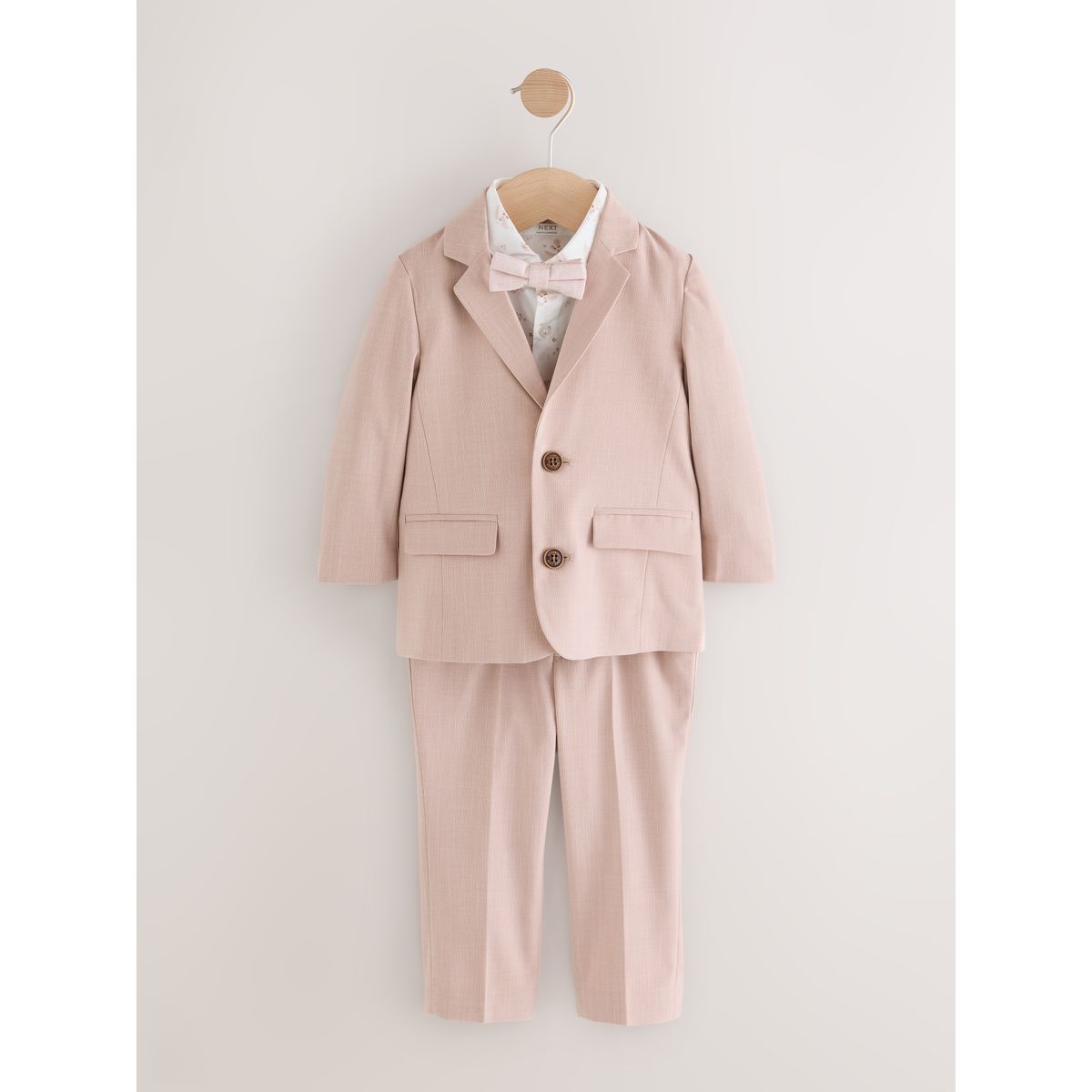 Blazer, chemise, pantalon et nœud papillon rose, NEXT