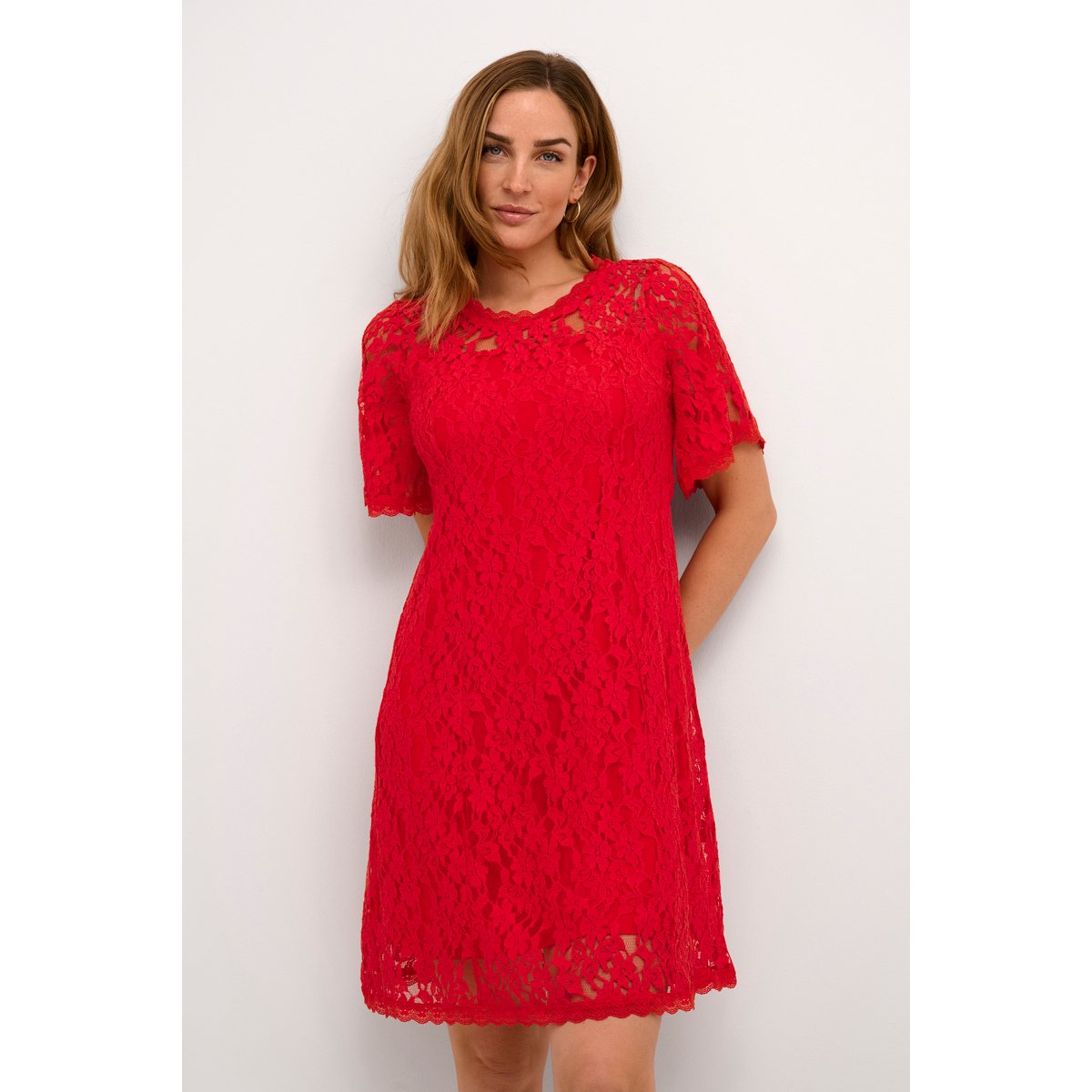 Dress rouge high risk red, CREAM