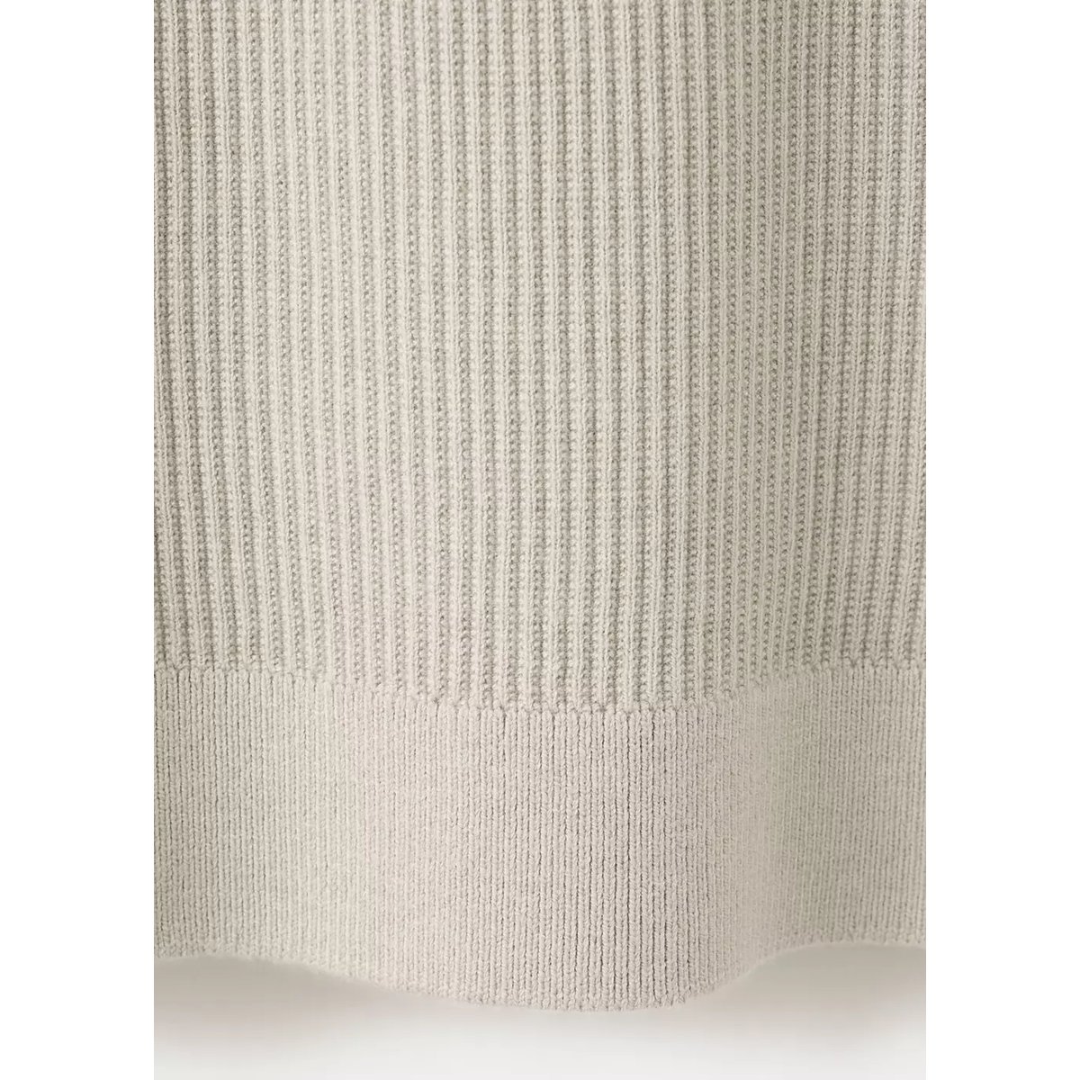 Polo coton mélangé maille côtelée beige, MANGO MAN
