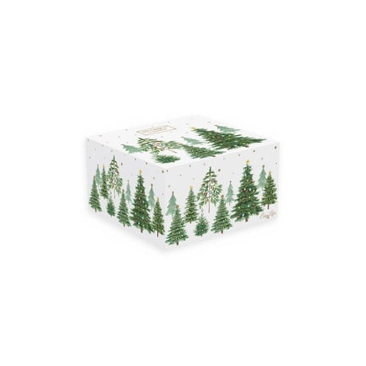 Coffret 2 Bols En Porcelaine Festive Multicolore blanc et vert, EASY LIFE