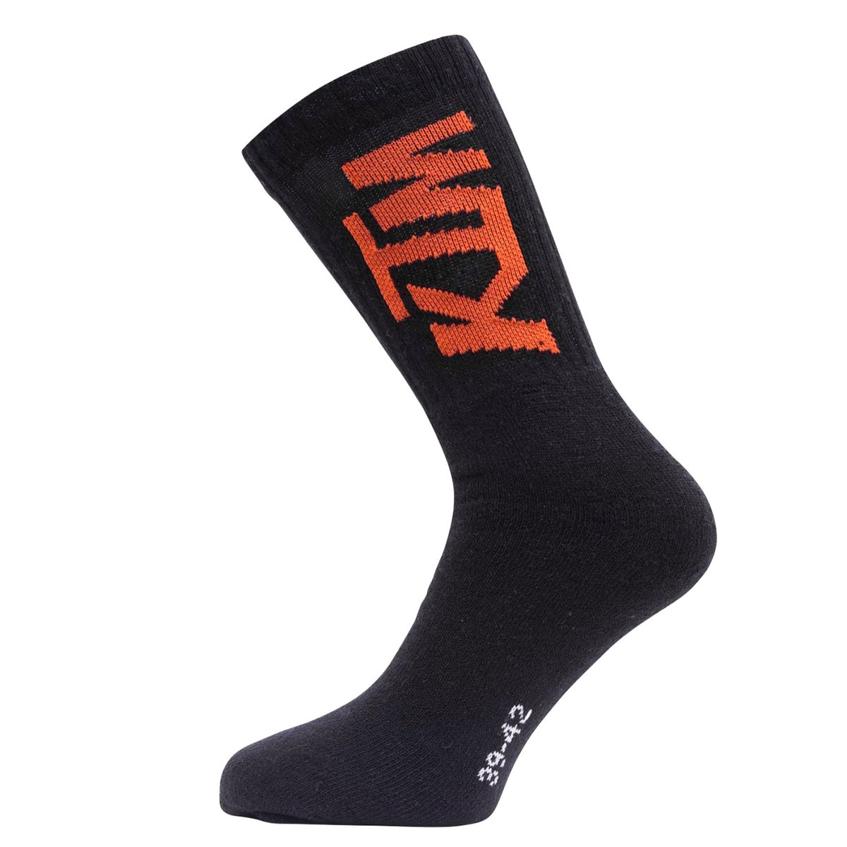 Lot De 12 Chaussettes Coton noir/orange, FREEGUN