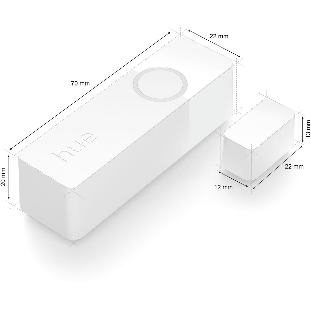 Détecteur d'ouverture SECURE Blanc couleur unique, PHILIPS HUE