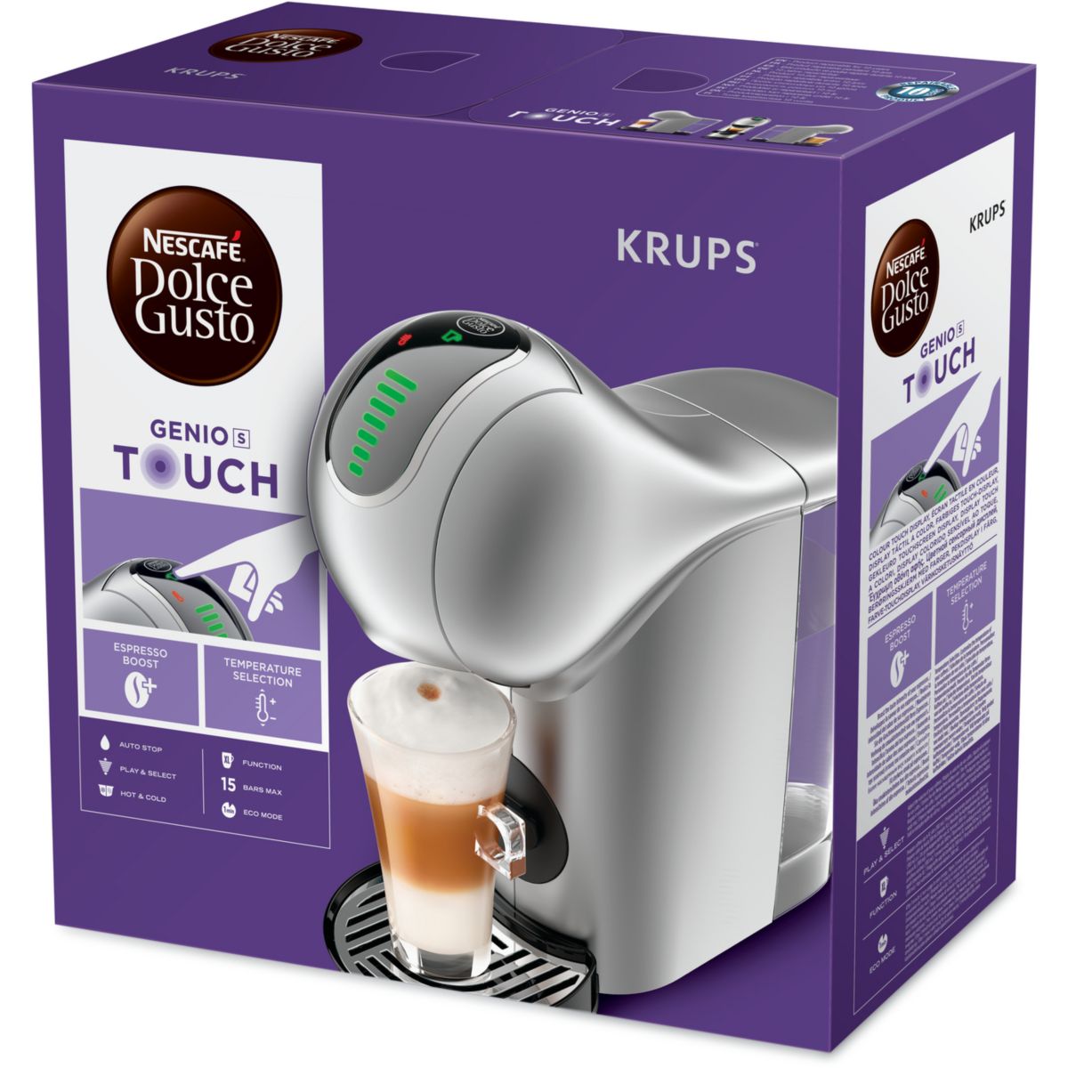 Dolce Gusto GENIO S TOUCH SILVER YY4443FD gris, KRUPS