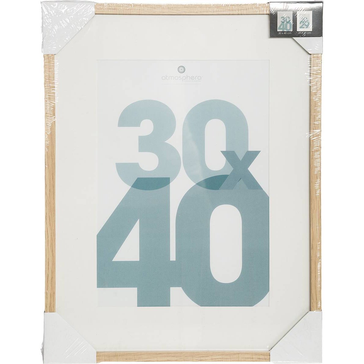 Cadre photo 30x40cm avec passe-partout MANU beige, ATMOSPHERA