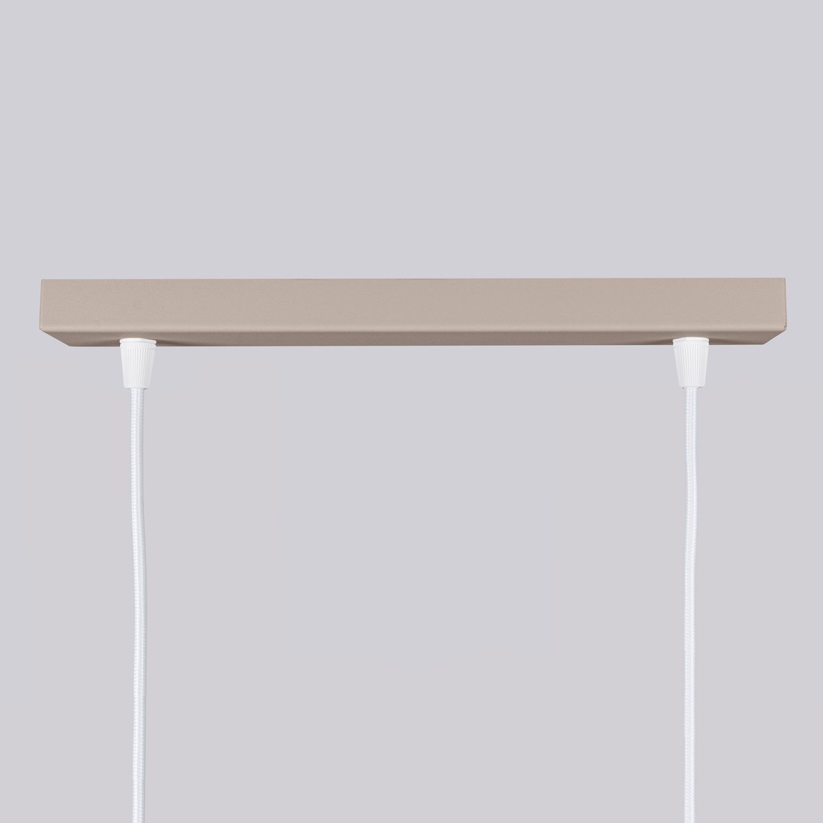 Suspension Aluminium Taupe GU10 2 Karbon marron, EDEN