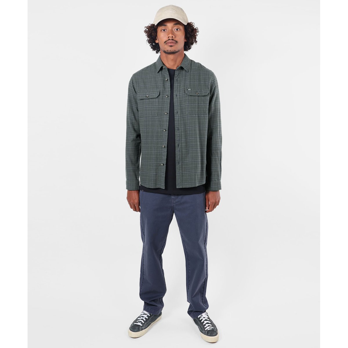 Chemise manches longues CLIFF pewter, OXBOW